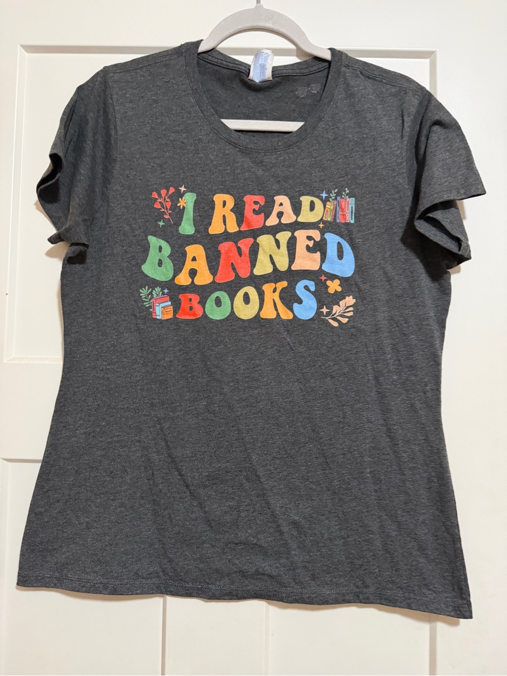 I Read Banned Books Graphic Tee - Charcoal